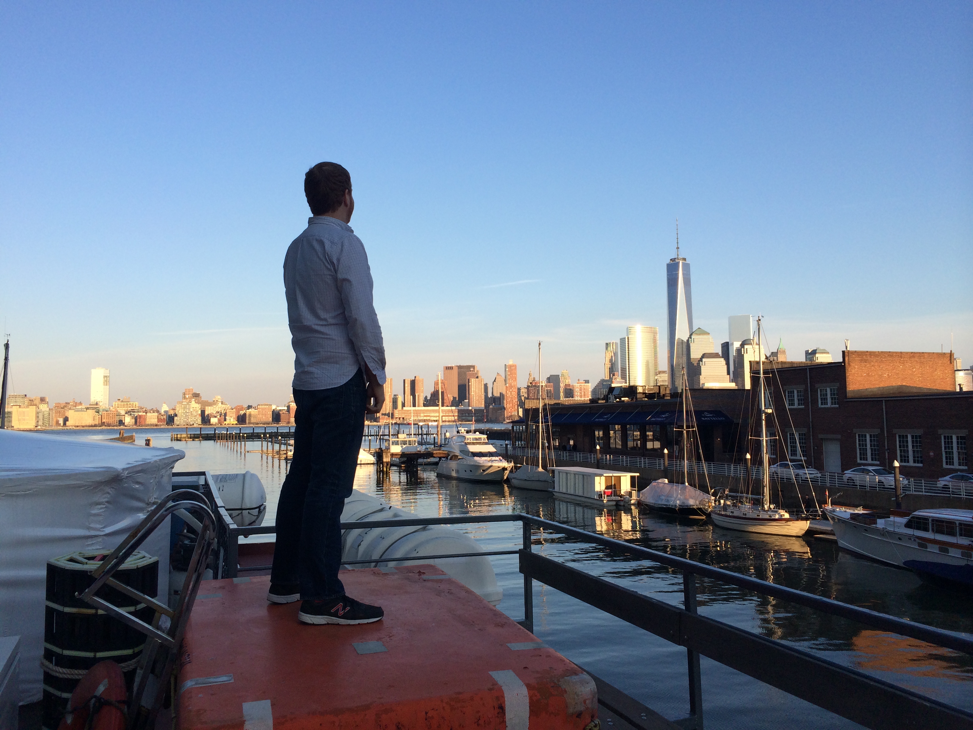 Staring at the New York City Skyline